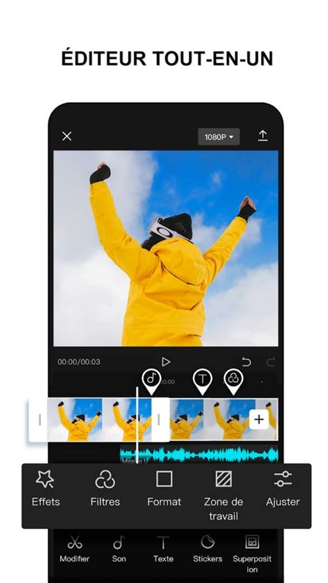CapCut for Android .
